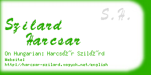 szilard harcsar business card